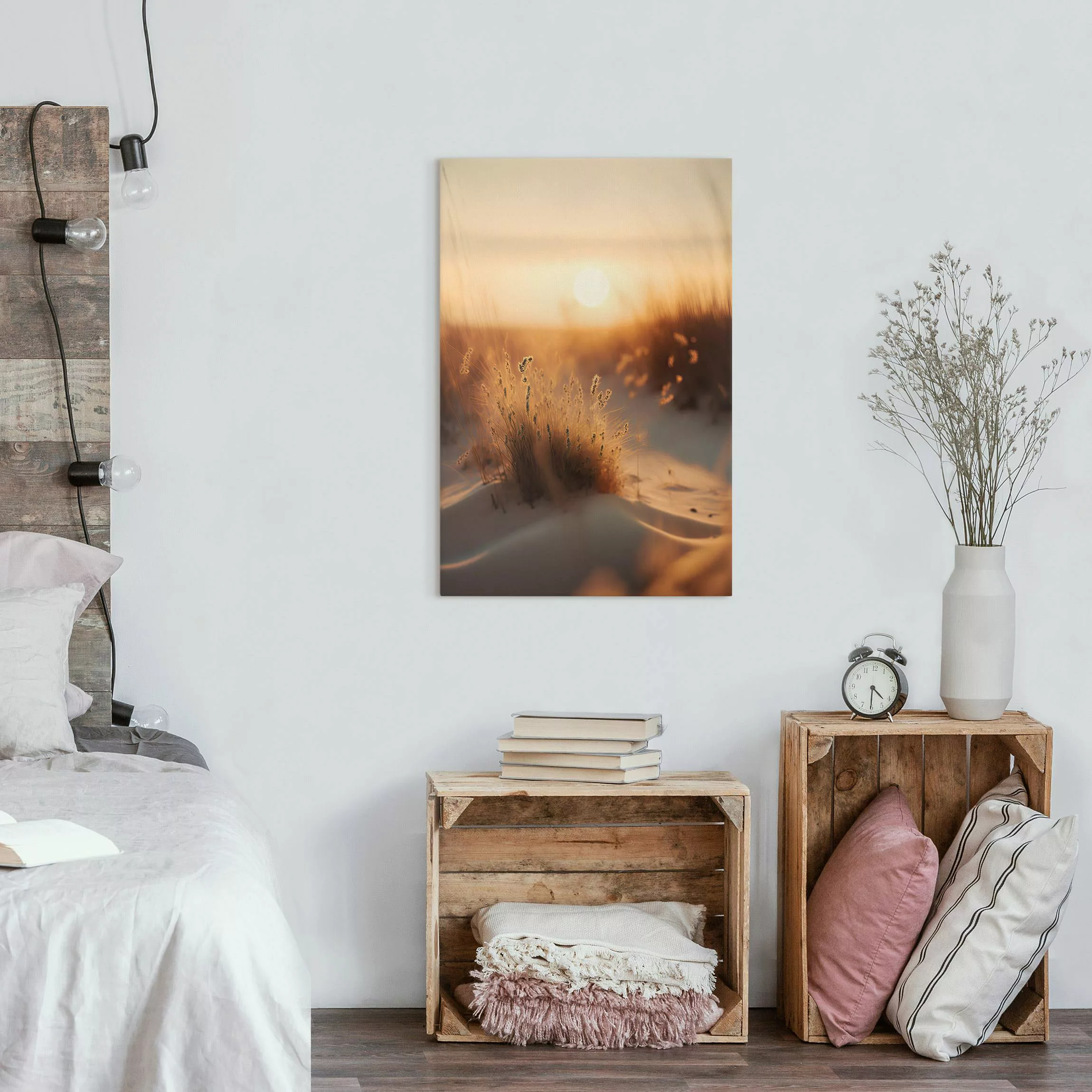 Leinwandbild Zarte Gräser im Sonnenaufgang II günstig online kaufen