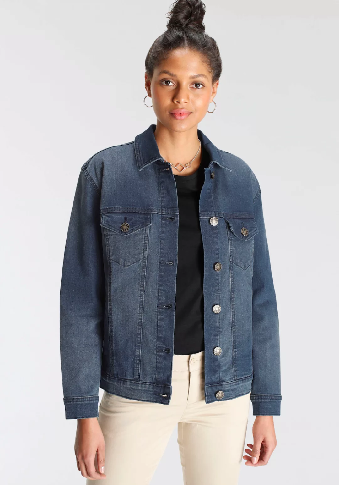 AJC Jeansjacke, im Oversize-Look günstig online kaufen