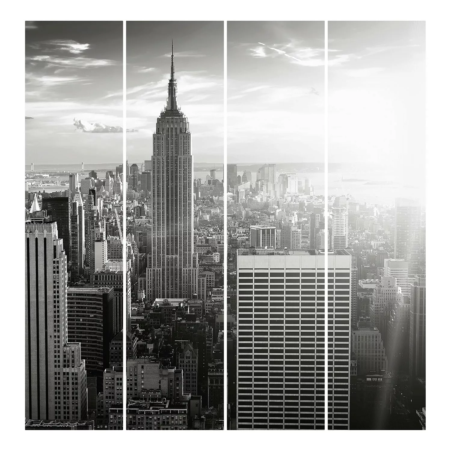 Schiebegardinen Set Architektur & Skyline Manhattan Skyline günstig online kaufen