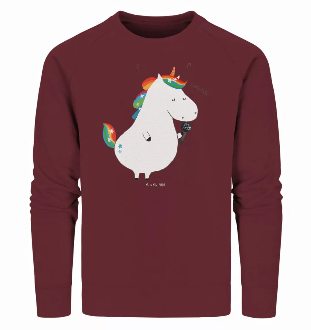 Mr. & Mrs. Panda Longpullover Größe S Einhorn Sänger - Burgundy - Geschenk, günstig online kaufen