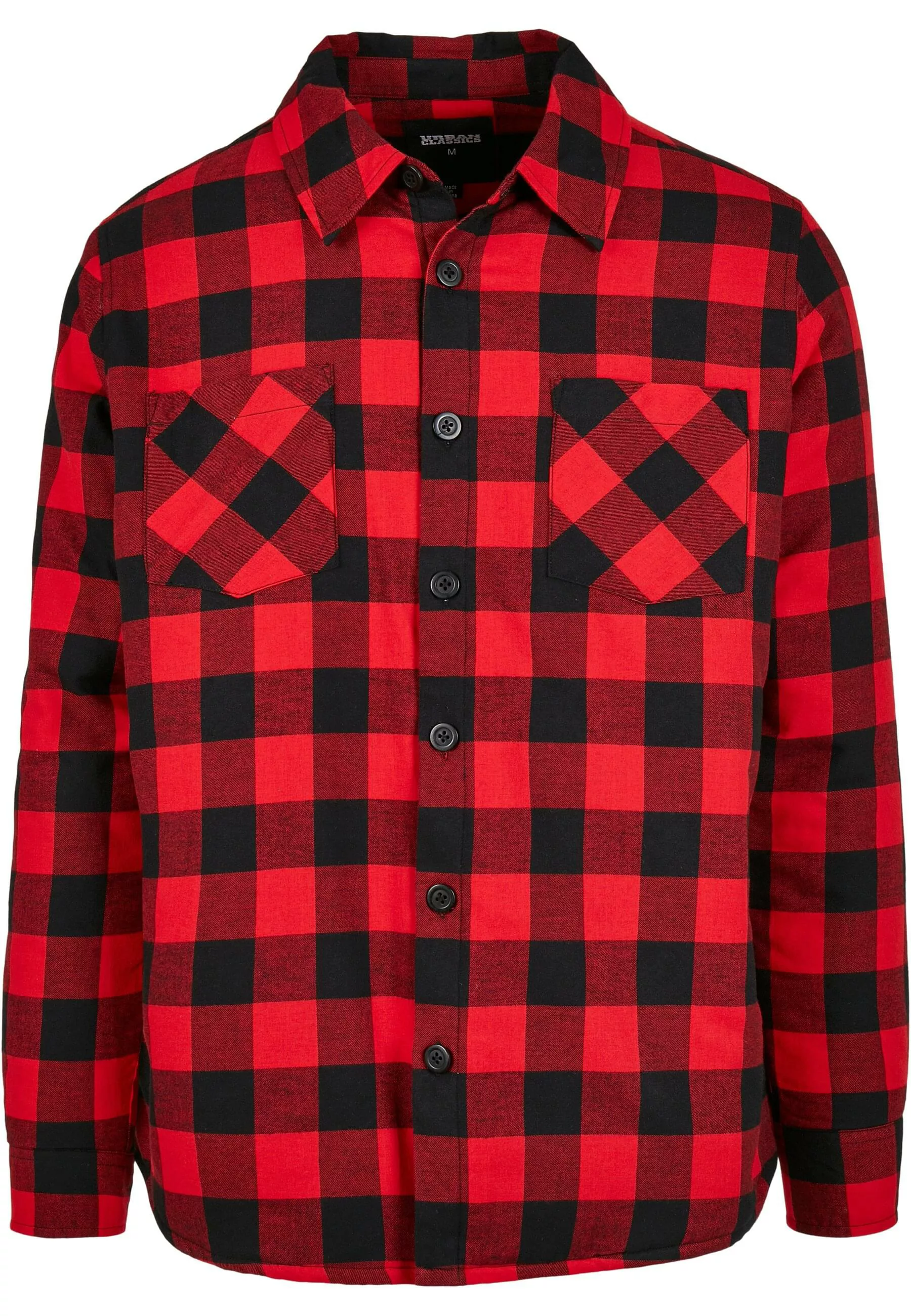 URBAN CLASSICS Langarmhemd "Urban Classics Herren Padded Check Flannel Shir günstig online kaufen