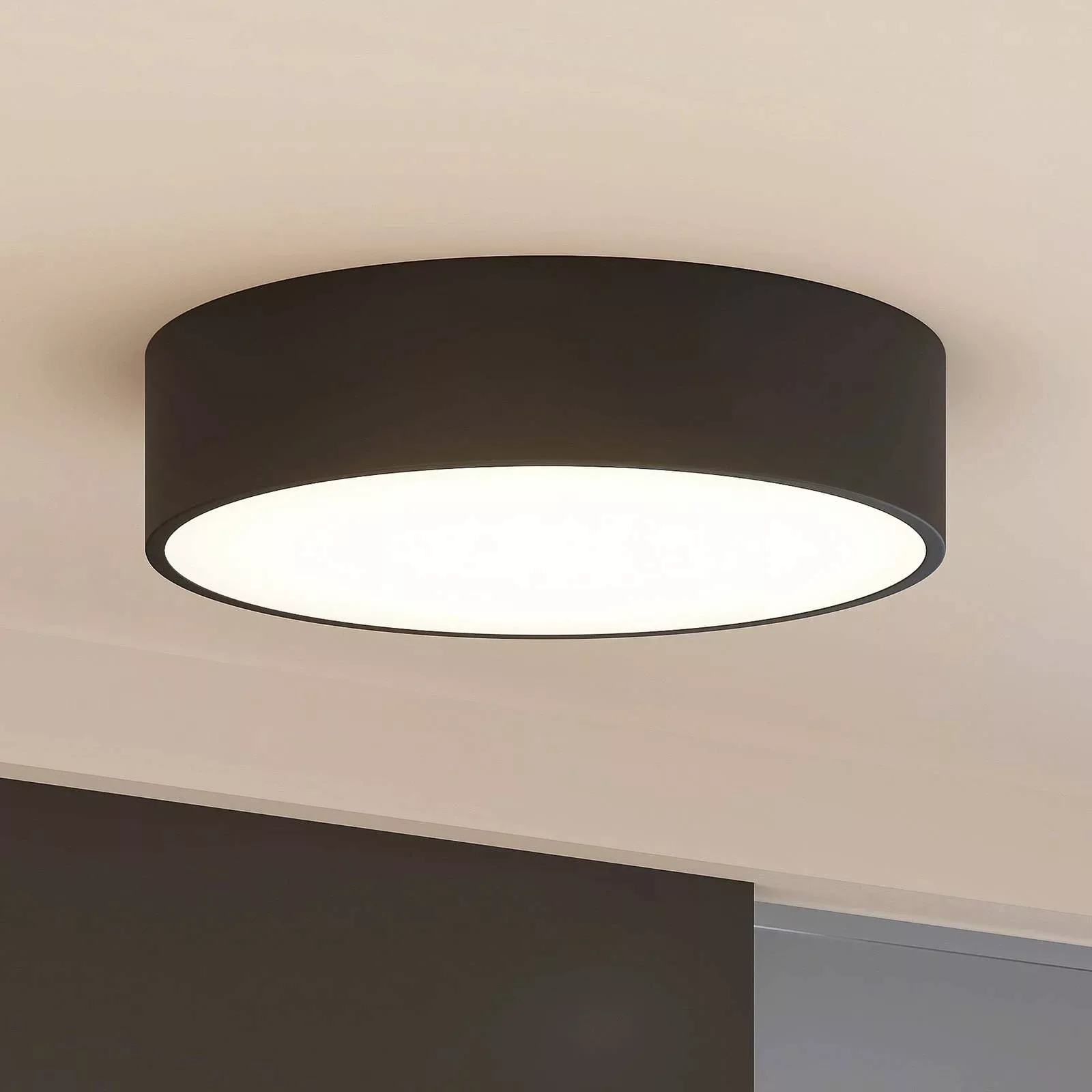 Arcchio Noabelle LED-Deckenlampe, schwarz, 40 cm günstig online kaufen