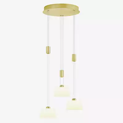 Hell Elegance Pendelleuchte LED Cluster - 3-flammig, Messing matt günstig online kaufen