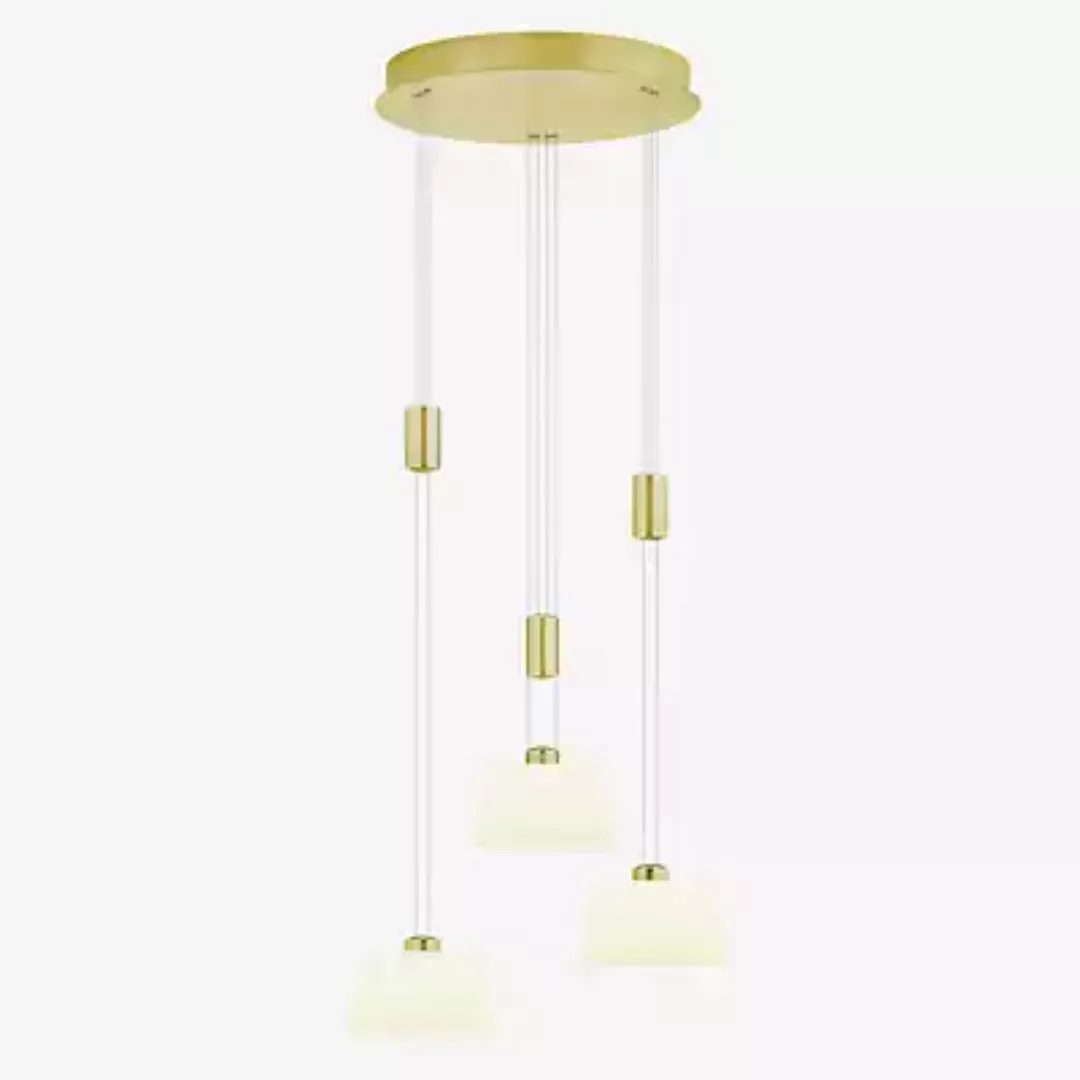 Hell Elegance Pendelleuchte LED Cluster - 3-flammig, Messing matt günstig online kaufen