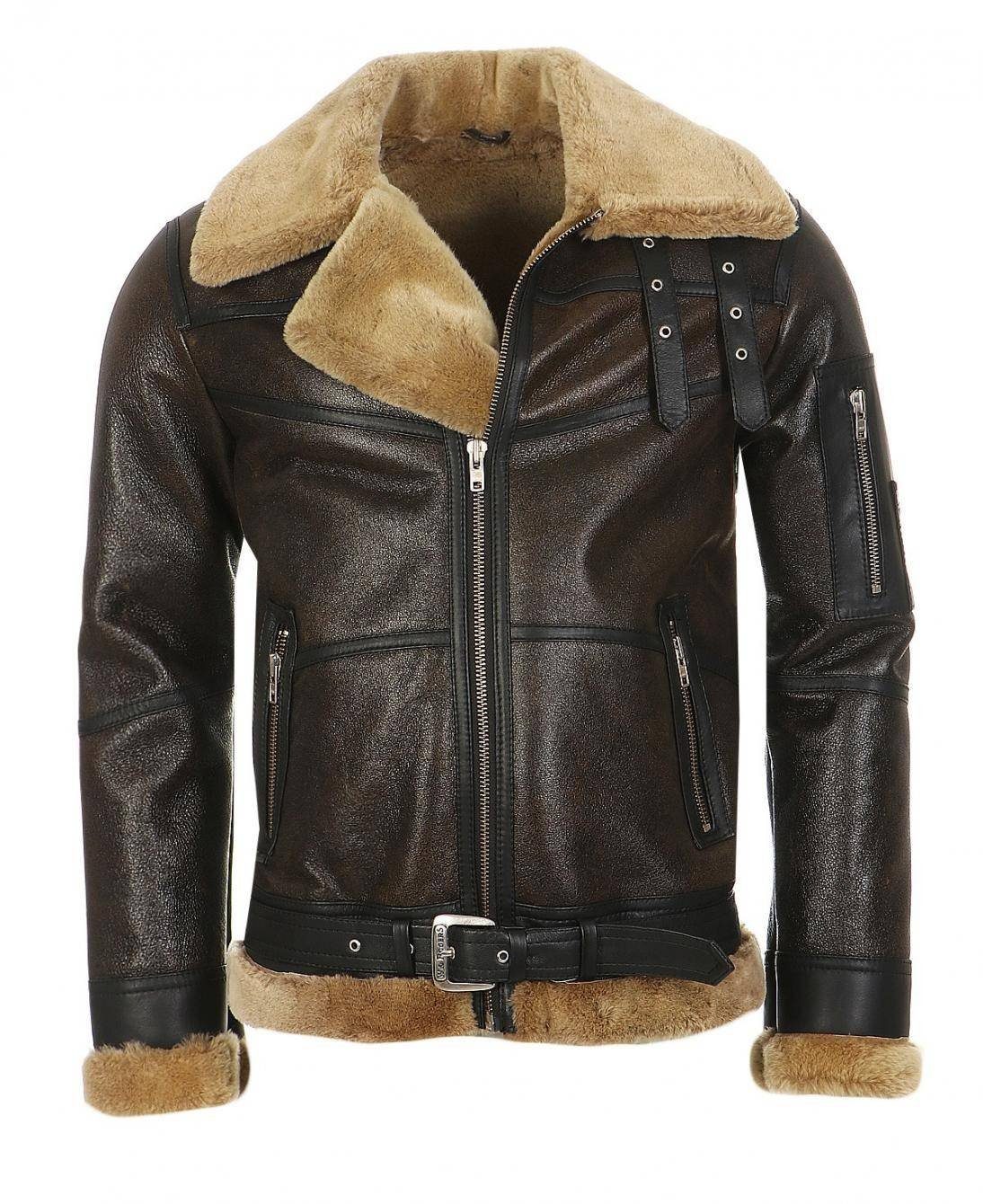 Hollert Bomberjacke B16 Herren Lammfelljacke Echtleder günstig online kaufen
