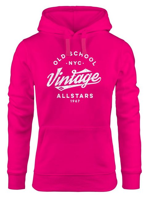 Neverless Hoodie Hoodie Damen College Style Schriftzug Oldschool Vintage Al günstig online kaufen