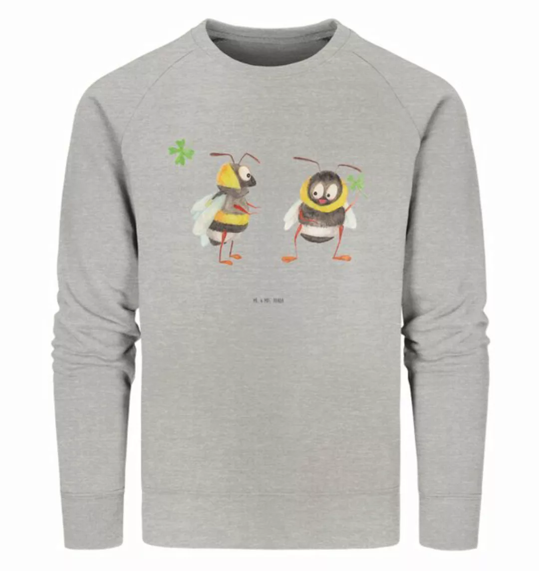 Mr. & Mrs. Panda Longpullover Größe XL Hummeln Kleeblatt - Heather Grey - G günstig online kaufen