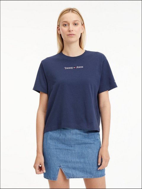 Tommy Jeans Kurzarmshirt TJW CLS SERIF LINEAR TEE mit Tommy Jeans Linear Lo günstig online kaufen