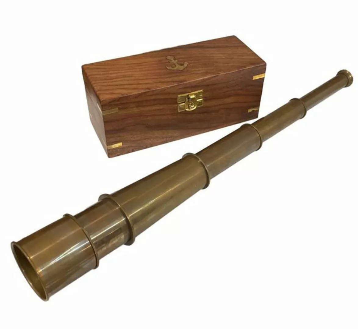 Aubaho Fernrohr mit Holzbox Maritim Teleskop Monokular Fernglas 49cm Antik- günstig online kaufen