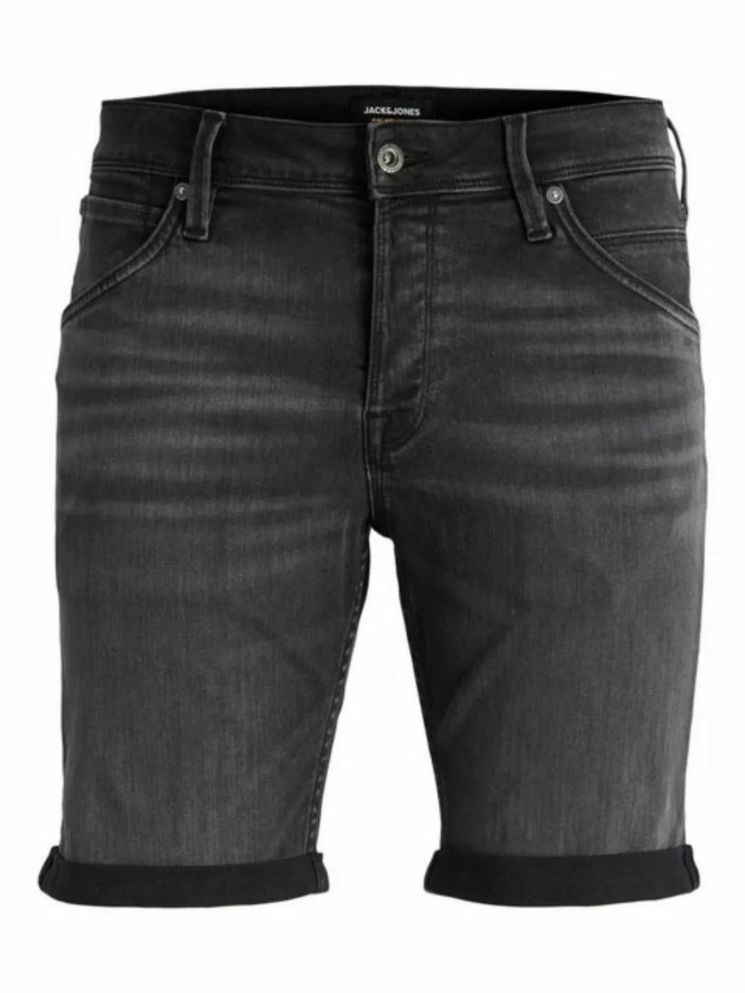 Jack & Jones Herren Jeans Short JJIRICK JJFOX CB 344- Regular Fit - Schwarz günstig online kaufen