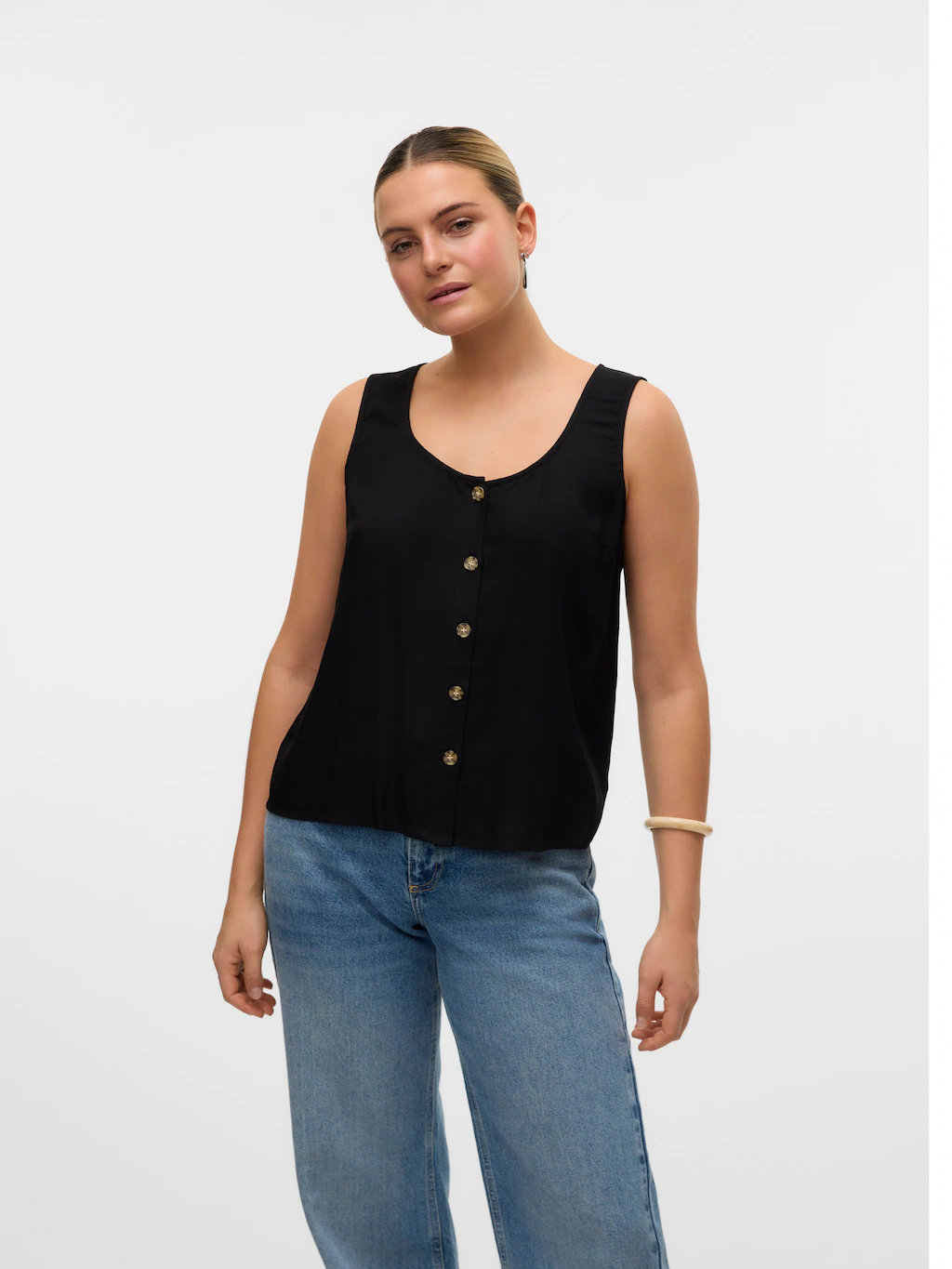 Vero Moda Blusentop "VMBUMPY SL SHIRT WVN GA NOOS" günstig online kaufen