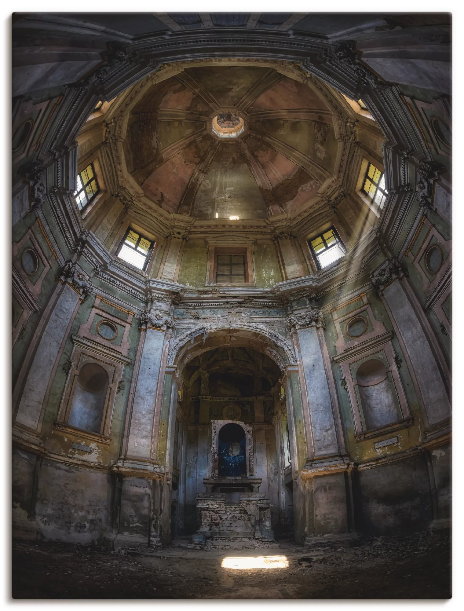 Artland Wandbild "Lost Place - marode Kirche - verlassen", Gebäude, (1 St.) günstig online kaufen