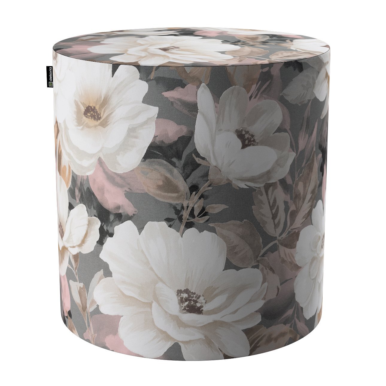 Pouf Barrel, grau-rosa, ø40 cm x 40 cm, Gardenia (142-13) günstig online kaufen
