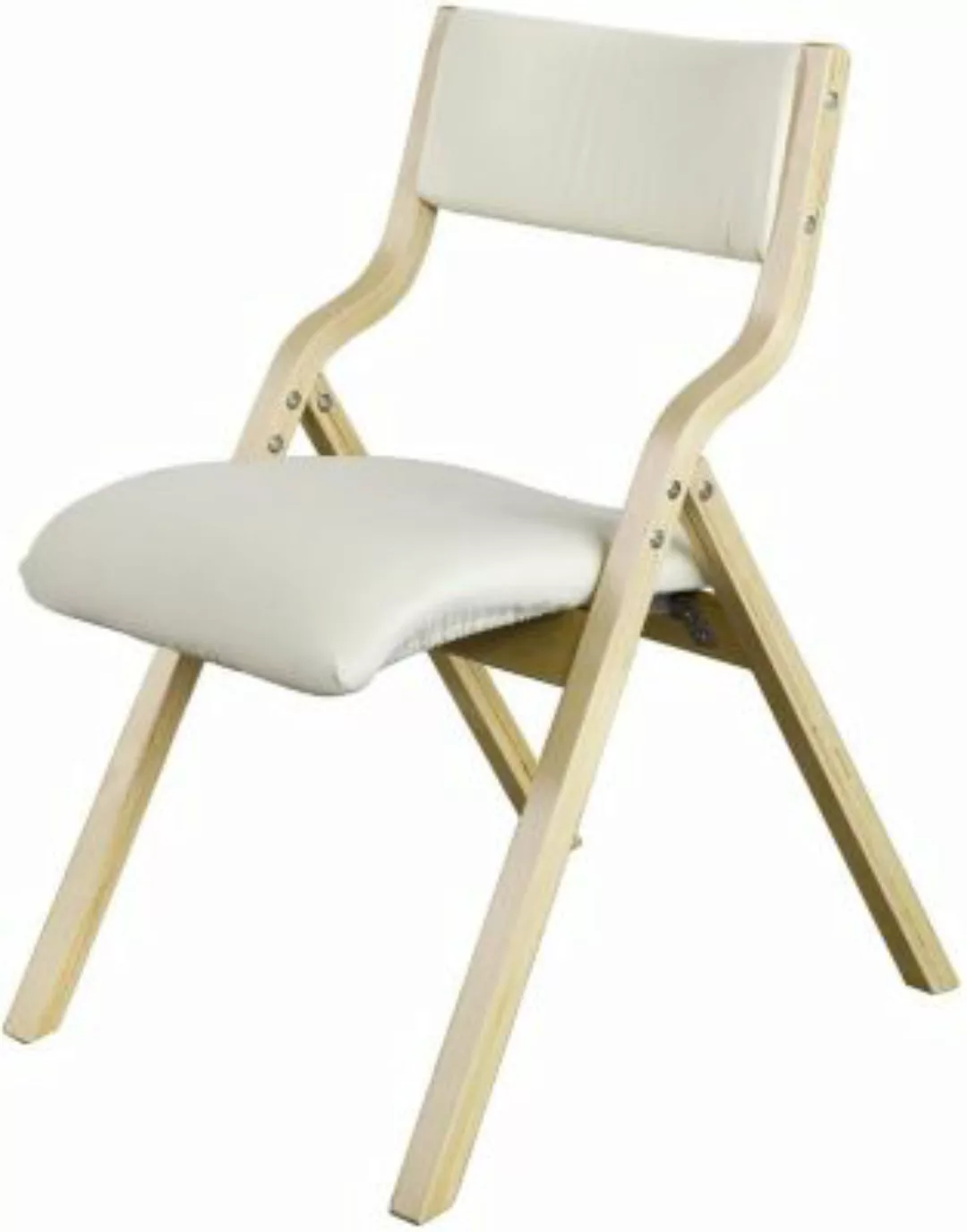 SoBuy® Klappstuhl mit gepolsterter Sitzfläche und Lehne beige günstig online kaufen