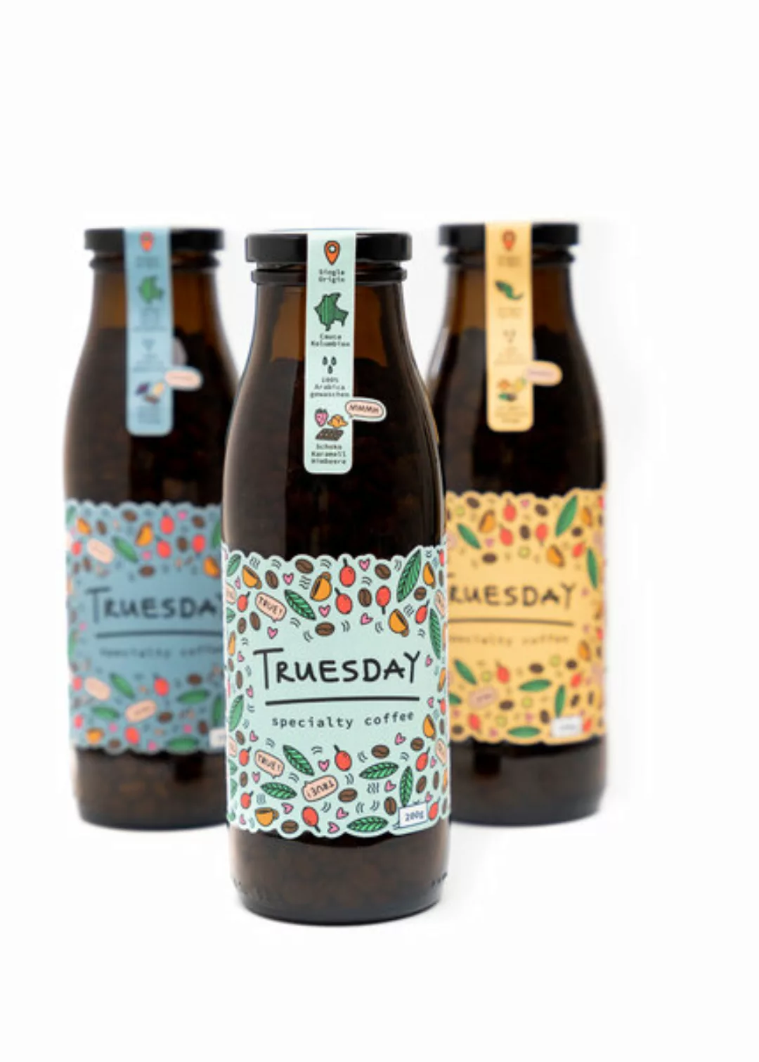 Truesday Kaffee In Der Flasche - 3er Geschenkset - 100% Arabica - Ganze Boh günstig online kaufen