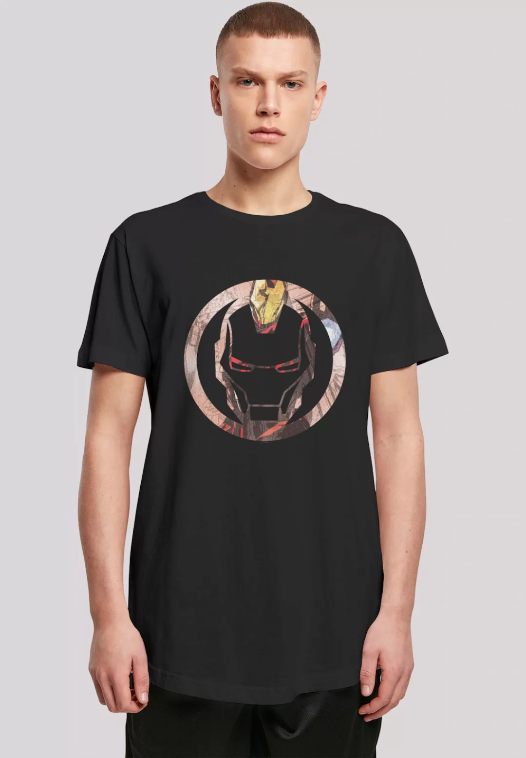 F4NT4STIC T-Shirt "Marvel Superhelden Iron Man Montage Symbol", Herren,Prem günstig online kaufen