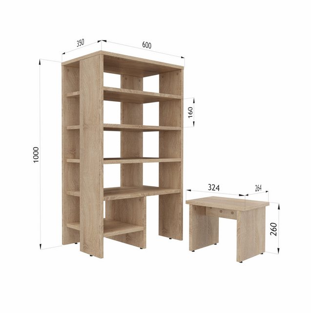 Platan Room Schuhschrank RB60 Schuhregal mit Sitz 100x60x35 cm Schuhablage günstig online kaufen