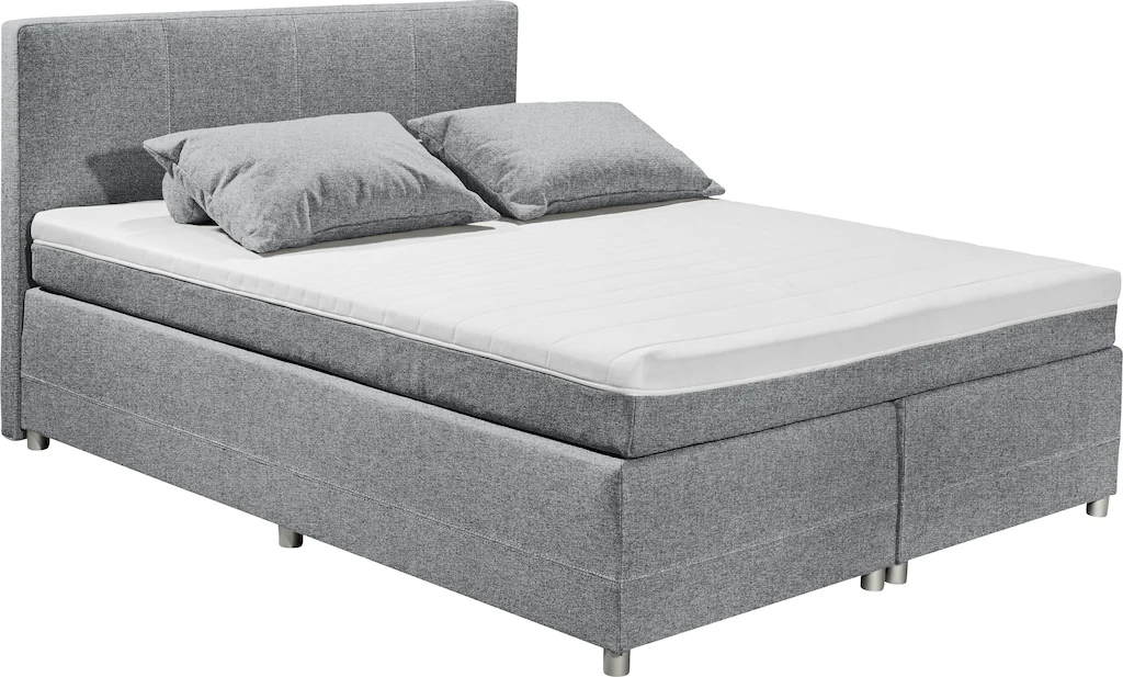 ED EXCITING DESIGN Boxspringbett "Luanda", wahlweise mit Matratze und Toppe günstig online kaufen