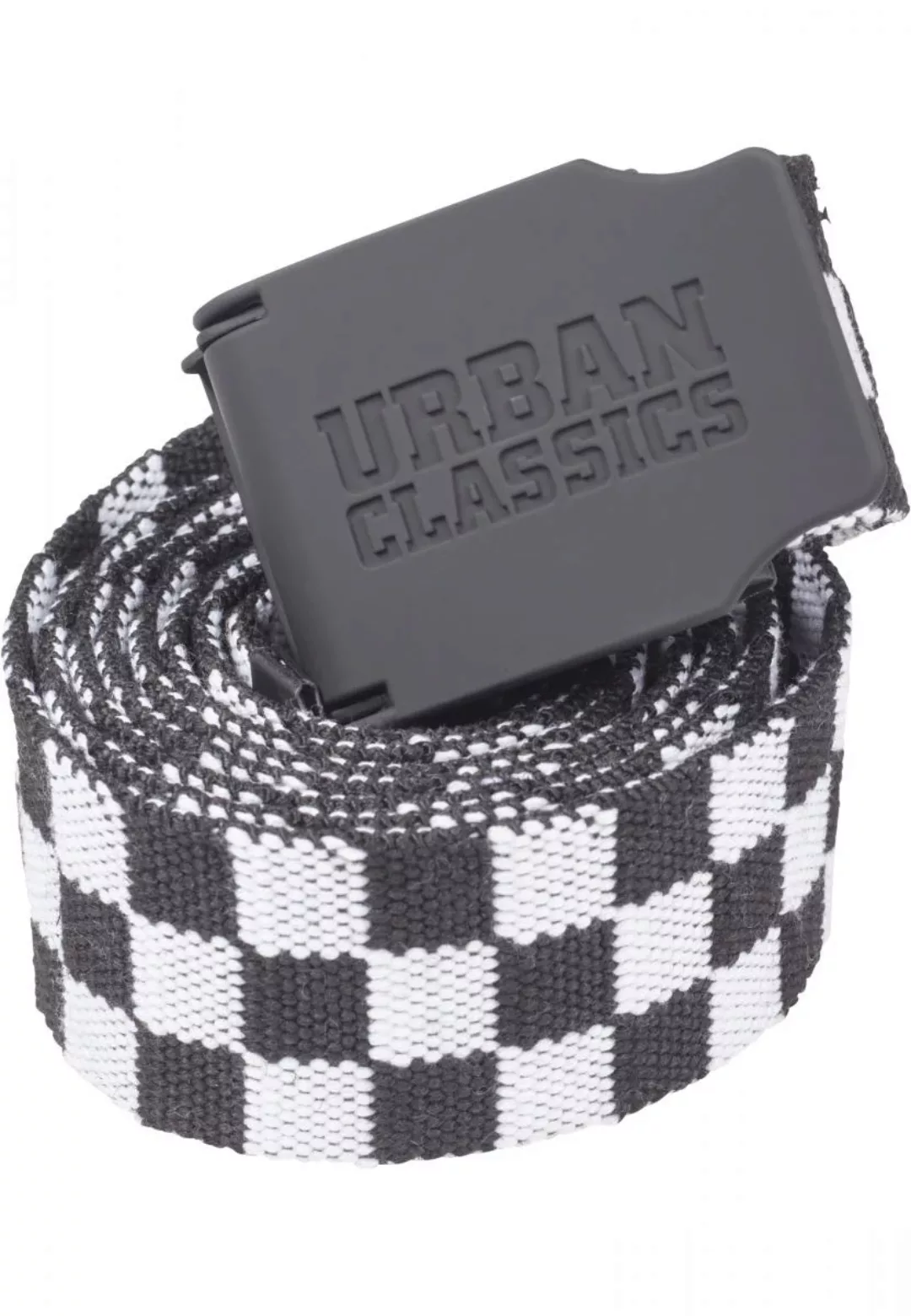 URBAN CLASSICS Hüftgürtel "Accessoires UC Canvas Belt Checkerboard 150cm" günstig online kaufen