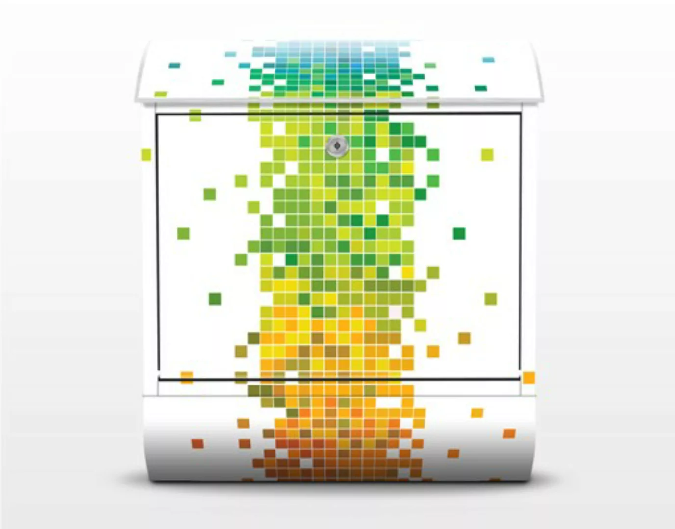 Briefkasten Muster & Textur Pixel-Regenbogen günstig online kaufen