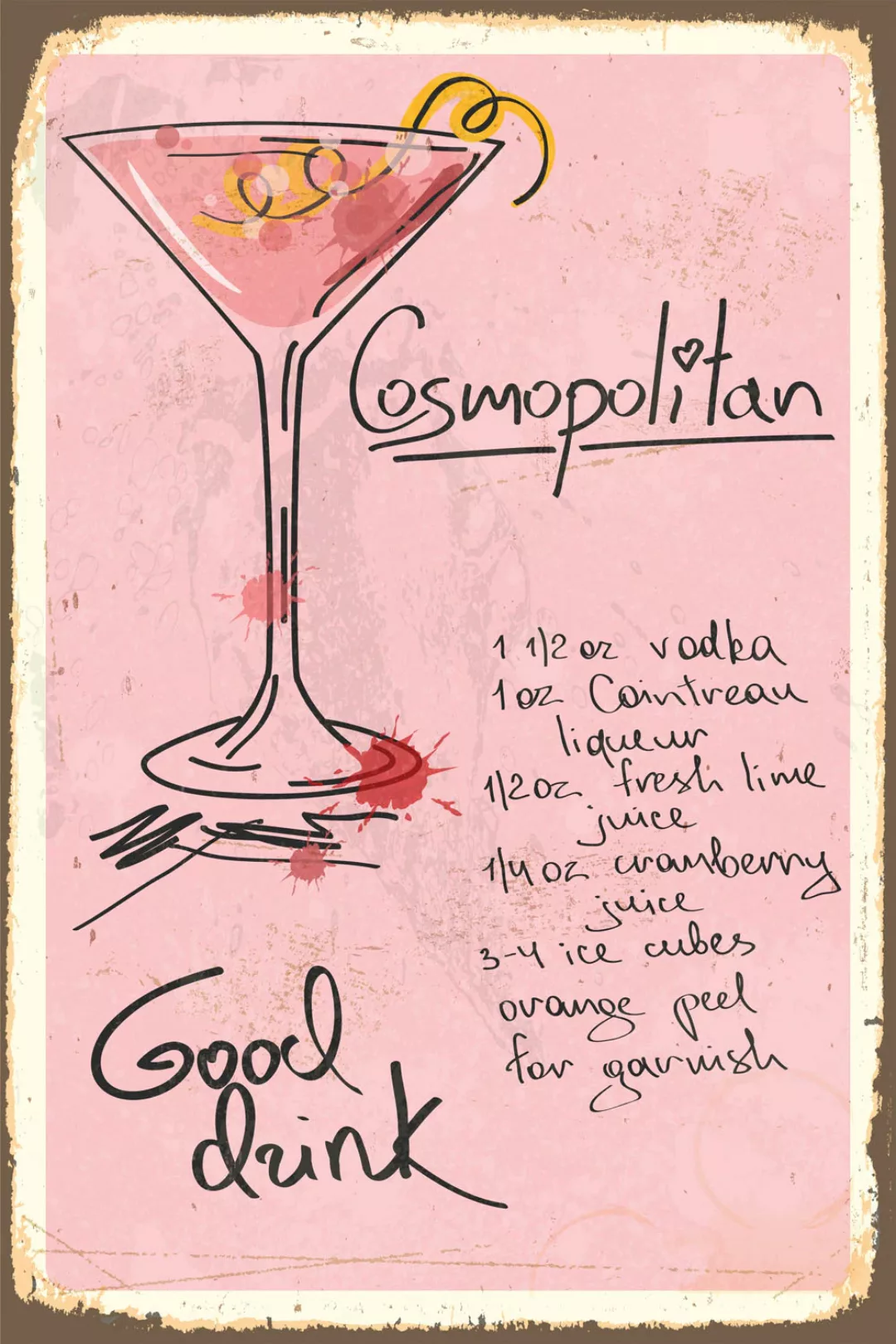 queence Metallbild »Cosmopolitan«, (1 St.), Stahlschilder günstig online kaufen