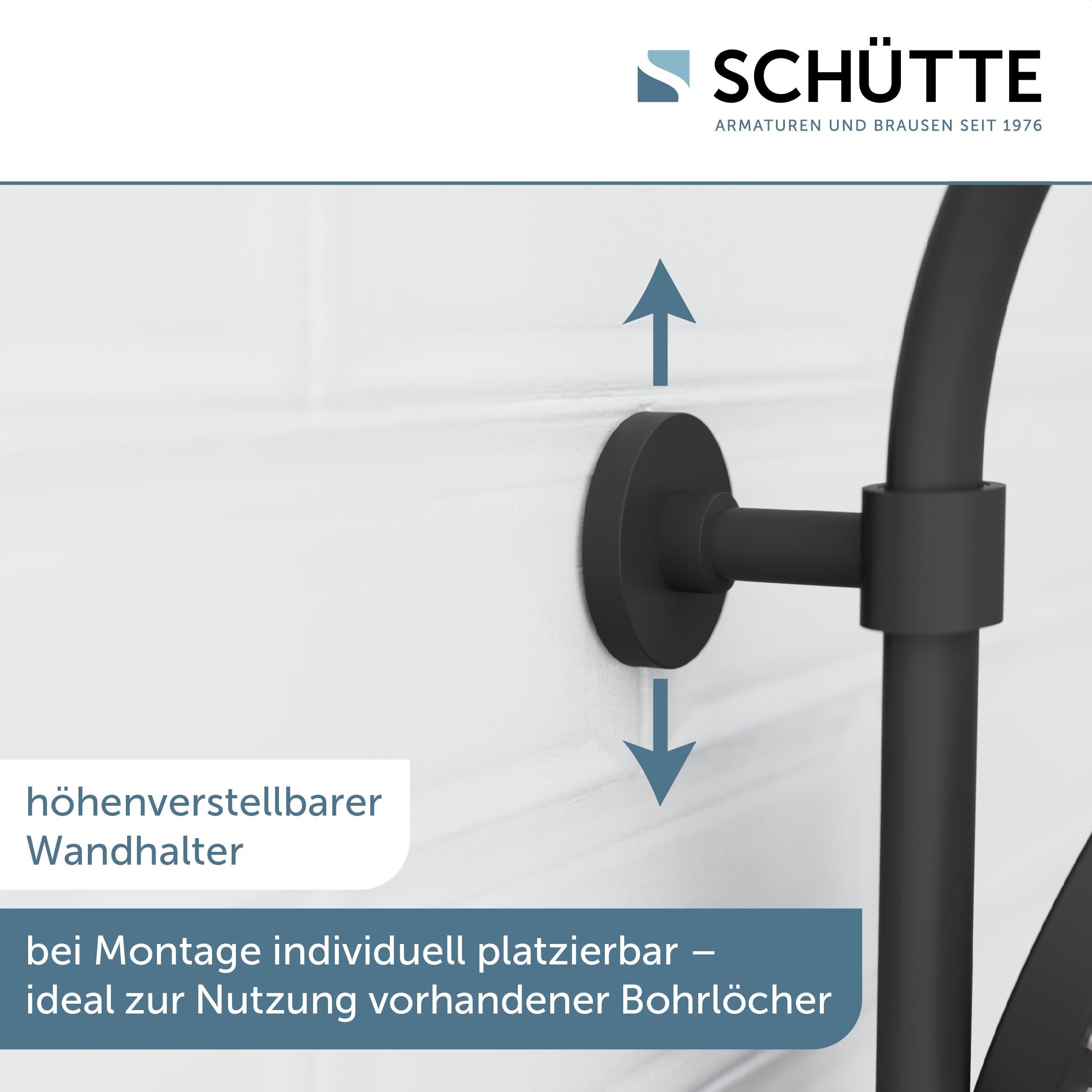 Schütte Überkopfbrause-Set Madura Fresh Schwarz Matt günstig online kaufen