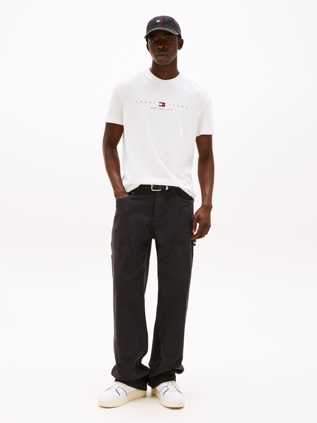 Tommy Jeans T-Shirt "TJM REG FLAG LINEAR SS TEE EXT", Mit Rundhalsausschnit günstig online kaufen
