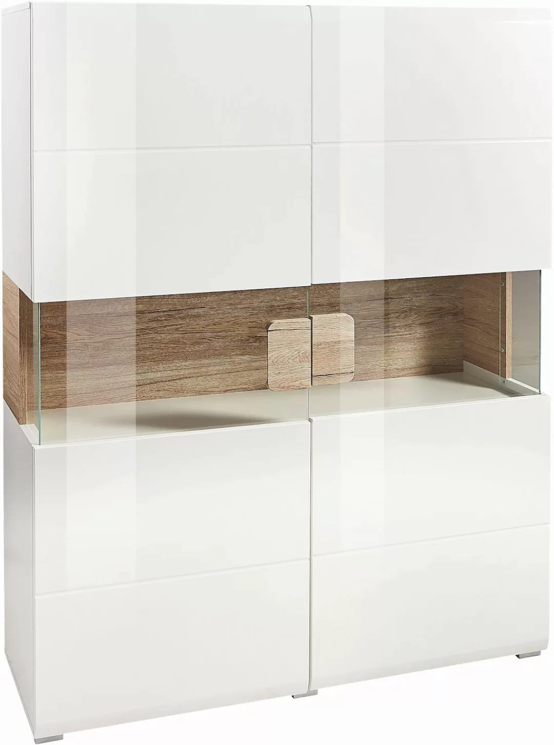 INOSIGN Highboard "Toledo,Breite 121,5 cm, trendige Hochkommode mit 2 Türen günstig online kaufen