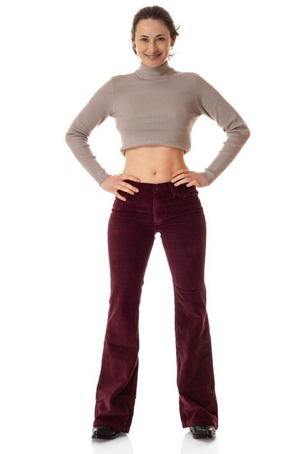 Comycom Cordhose Damen Bootcut bordeaux günstig online kaufen