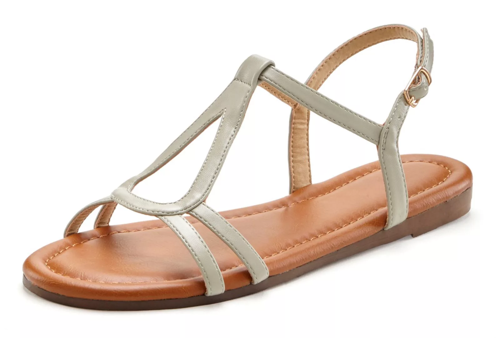 Vivance Sandale, Sandalette, Sommerschuh mit raffinierten Riemchen VEGAN günstig online kaufen