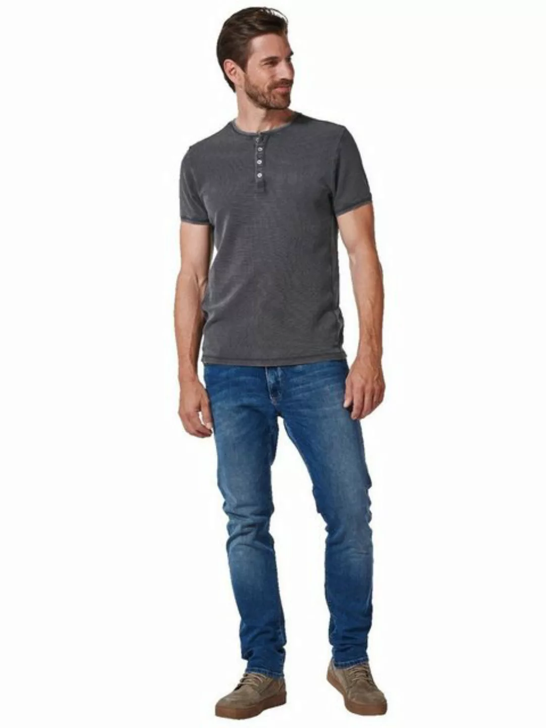 Engbers T-Shirt Henley-Shirt uni günstig online kaufen