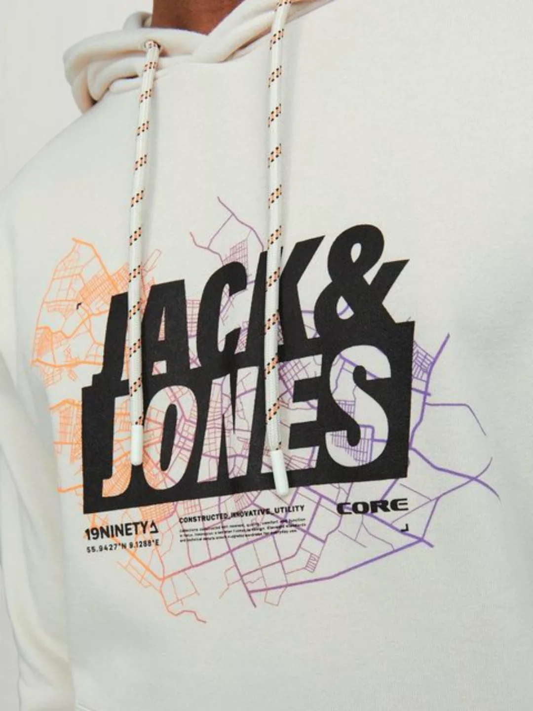 Jack & Jones Herren Kapuzenpullover Hoodie JCOMAP LOGO - Regular Fit günstig online kaufen