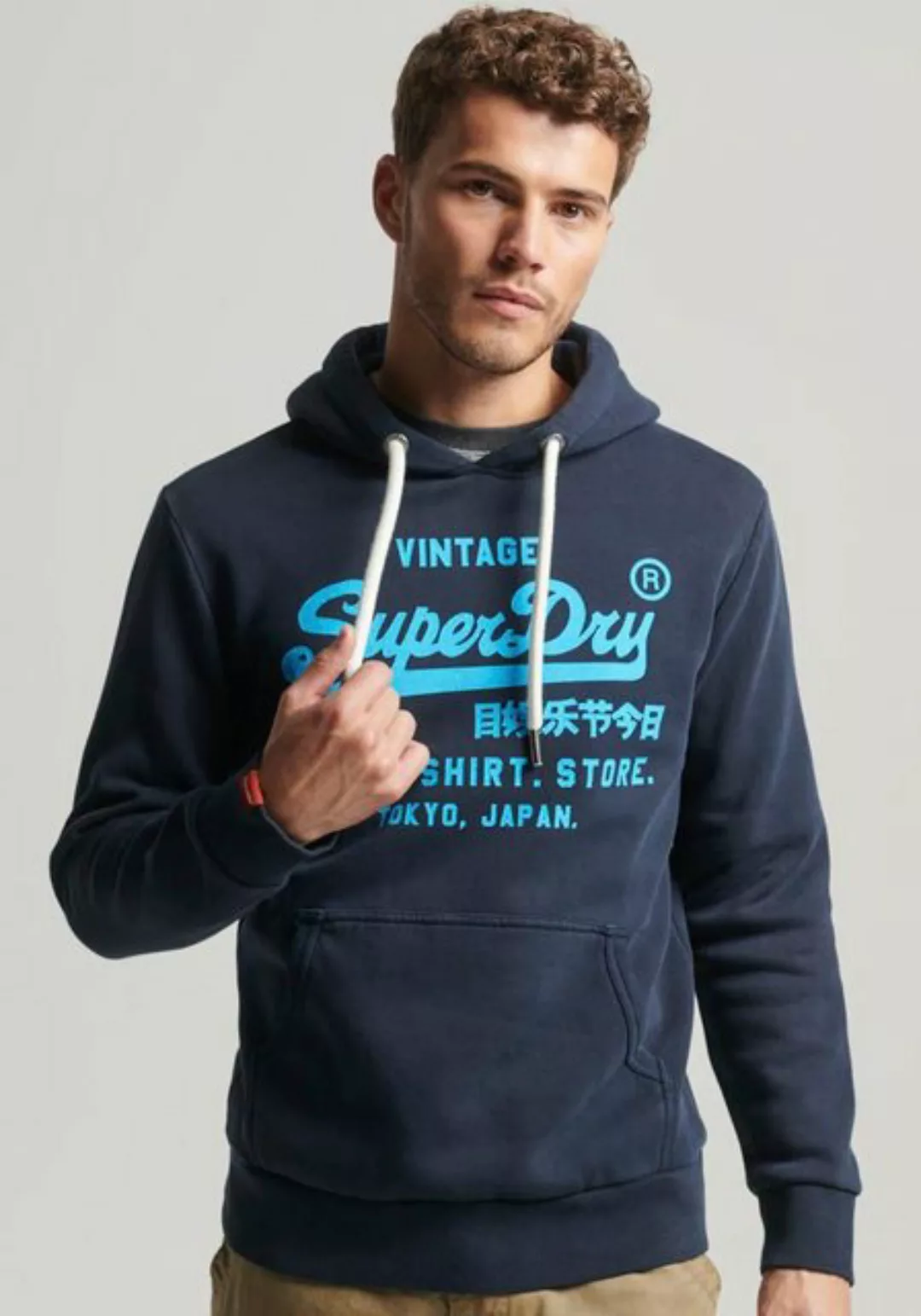 Superdry Kapuzensweatshirt NEON VL HOODIE (1-tlg) aufwendiger Print günstig online kaufen