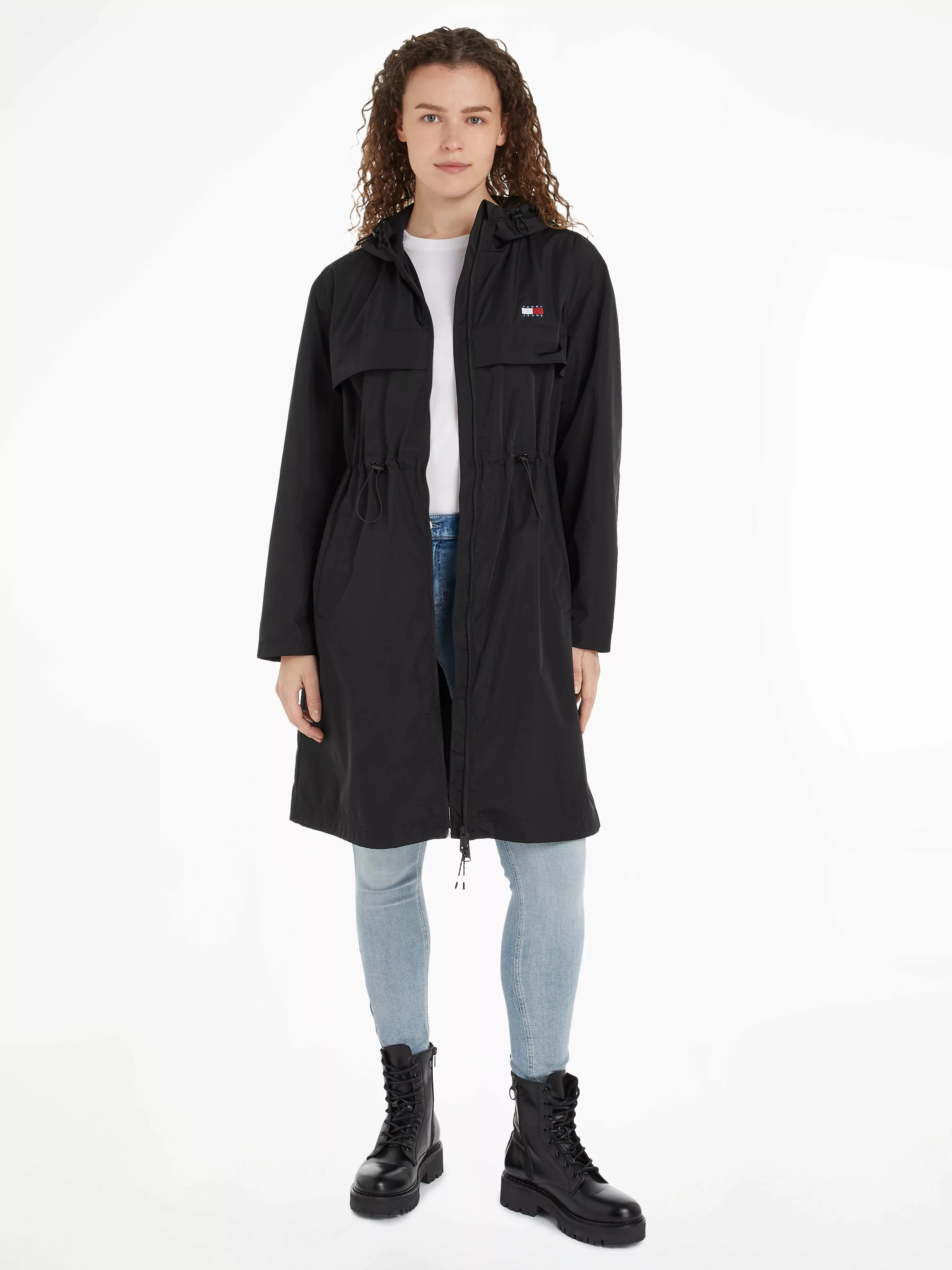 Tommy Jeans Windbreaker "TJW CHICAGO WAISTED COAT EXT", mit Kapuze, mit Tom günstig online kaufen