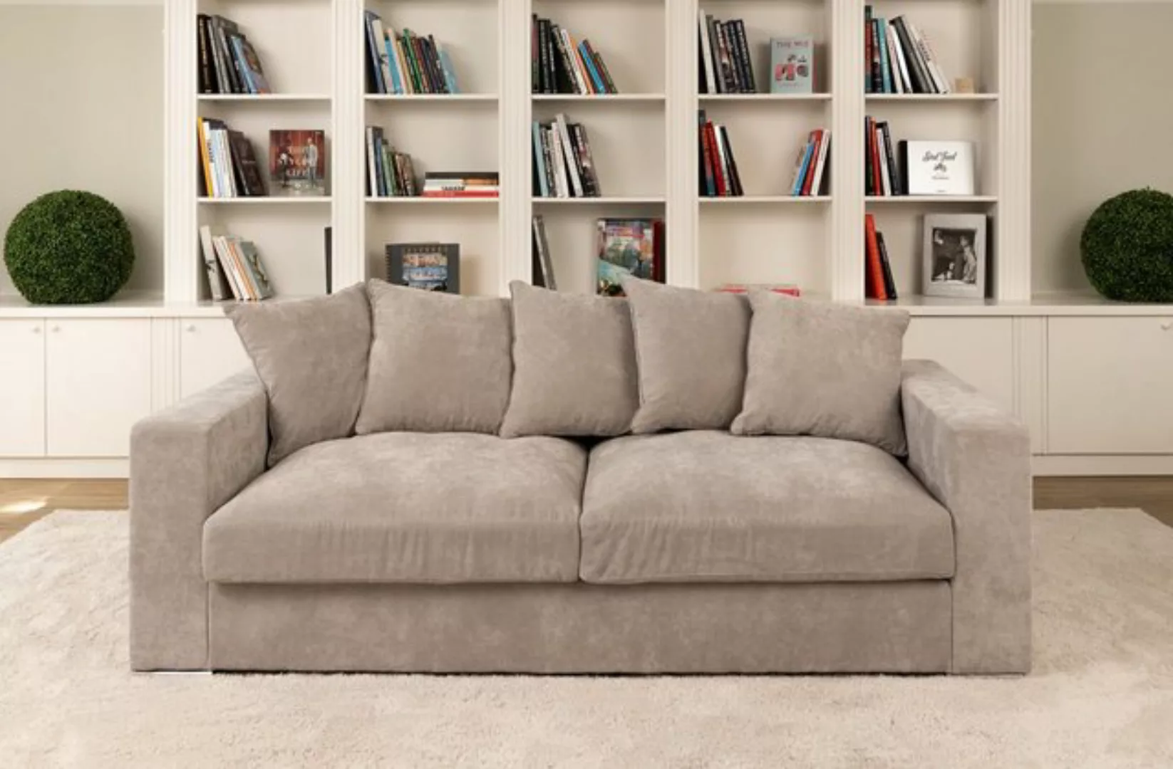 AMARIS Elements Sofa 3 Sitzer 'Cooper' Couch 2.25m, Samt od. Woll-Bezug, 4 günstig online kaufen