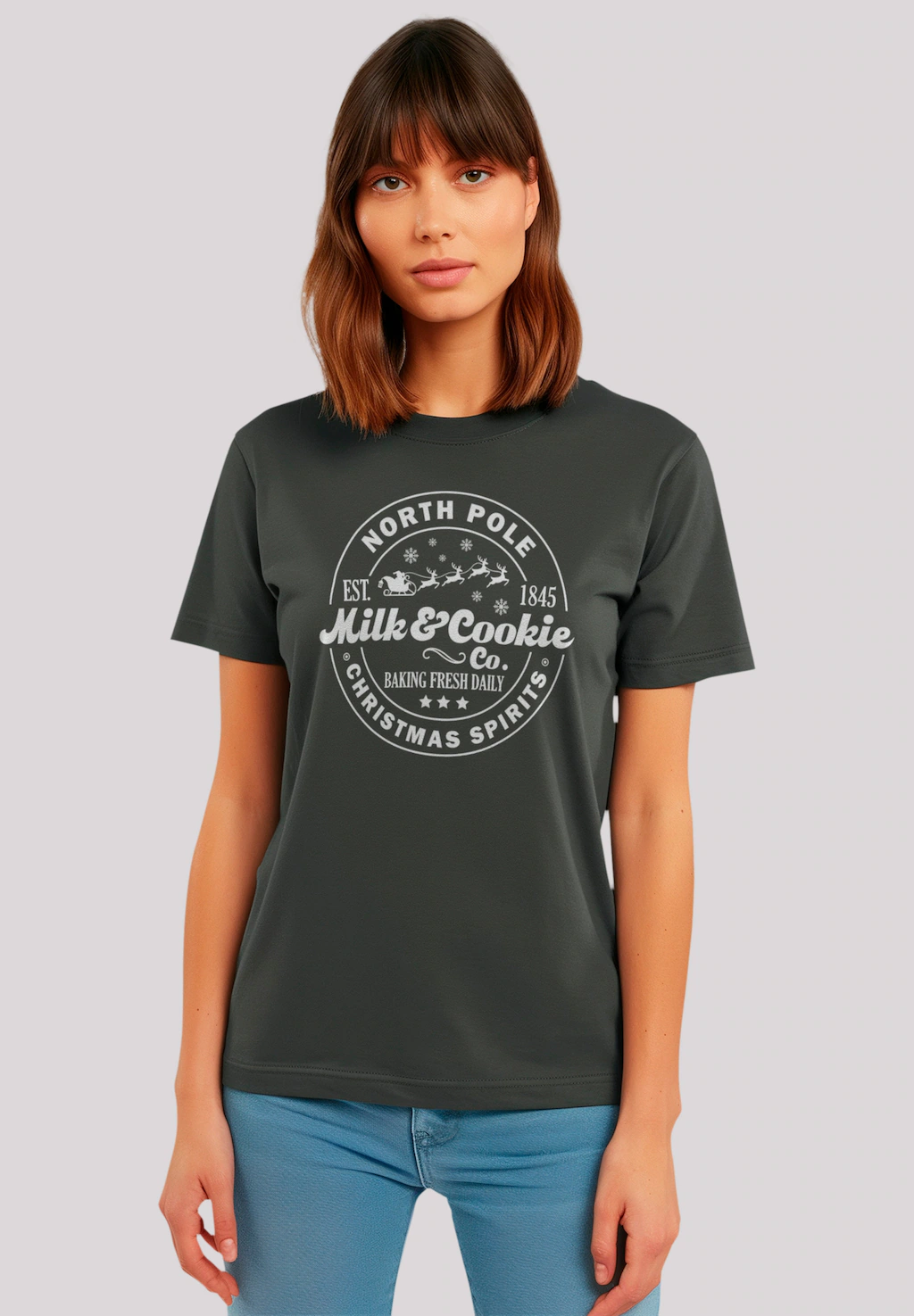 F4NT4STIC T-Shirt "Milk and Cookie Bakery Retro Weihnachten", Premium Quali günstig online kaufen