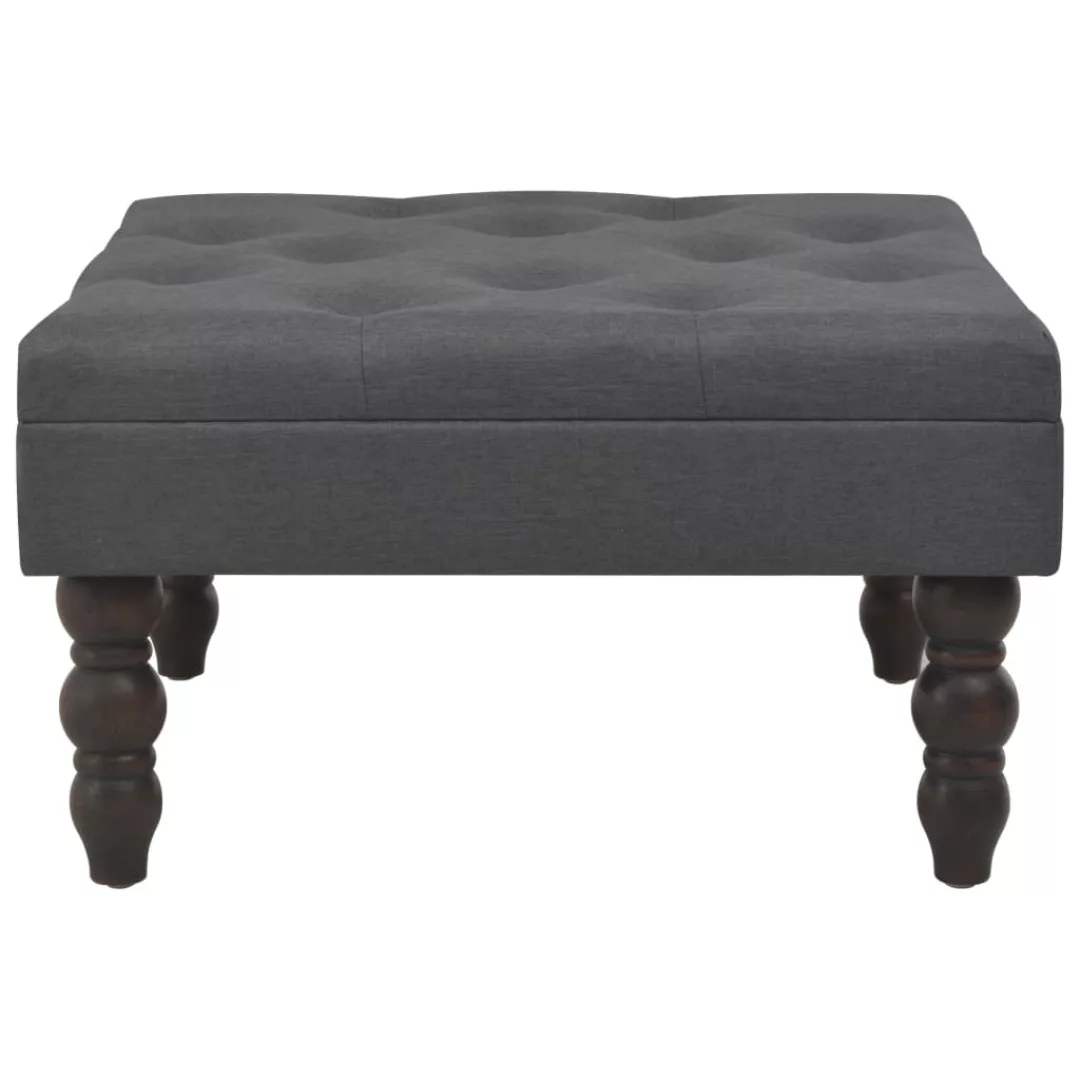 Hocker Dunkelgrau 60 X 60 X 36 Cm Polyester günstig online kaufen