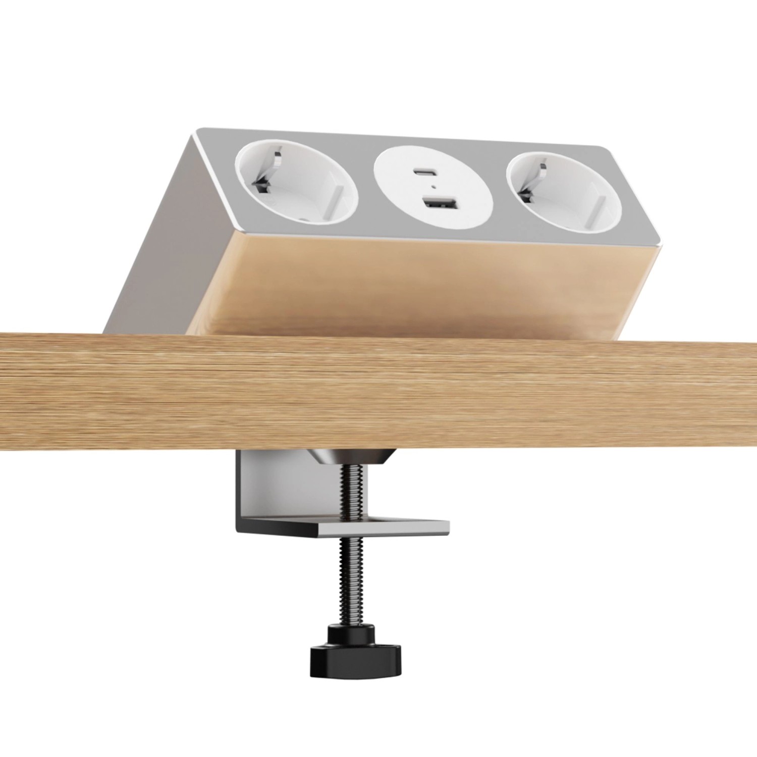 kalb Nexura Tischsteckdose 2x 230V USB A USB C 30W C-Klemme oder Platte 2m günstig online kaufen