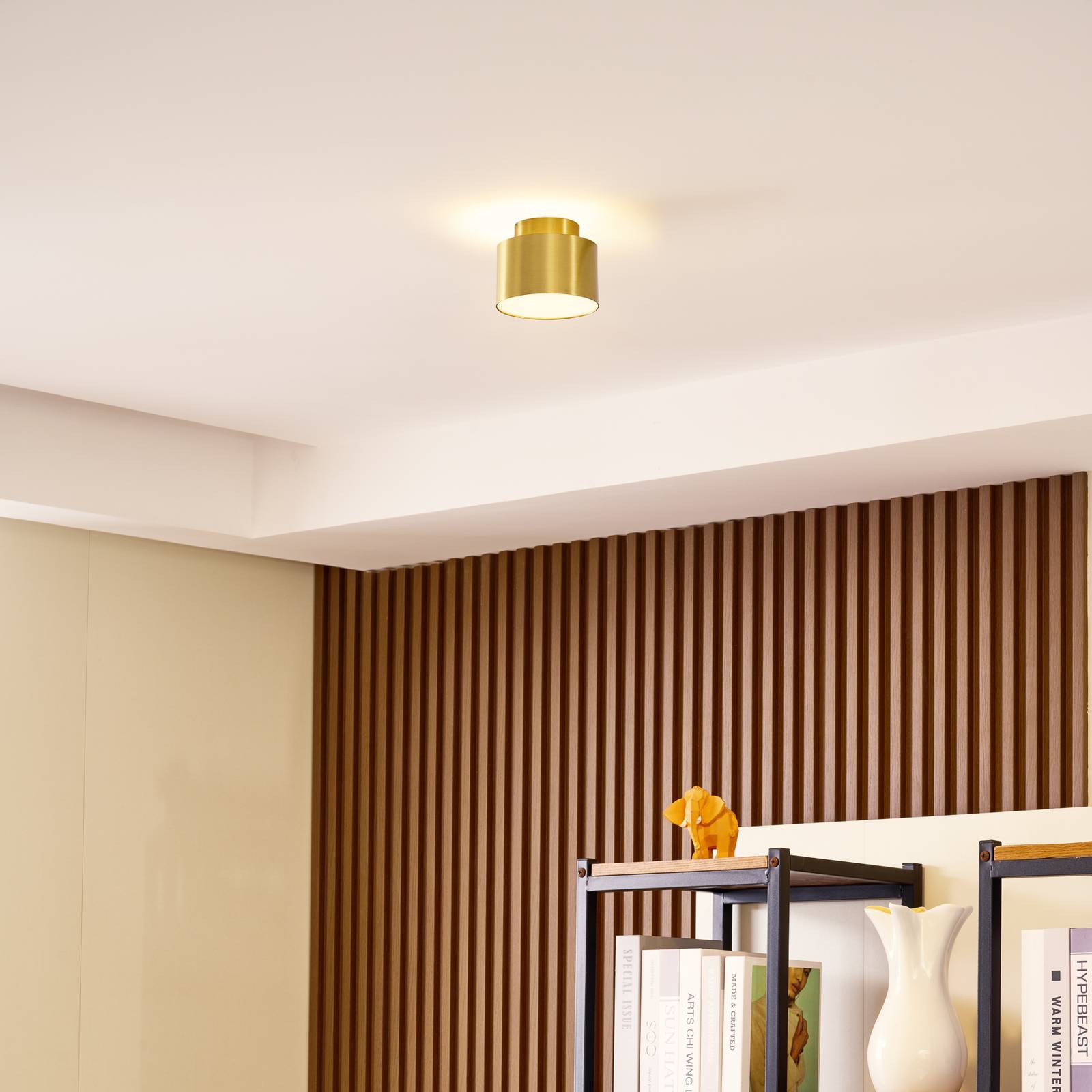Lindby LED-Strahler Nivoria, Ø 11 cm, gold, 4er-Set günstig online kaufen