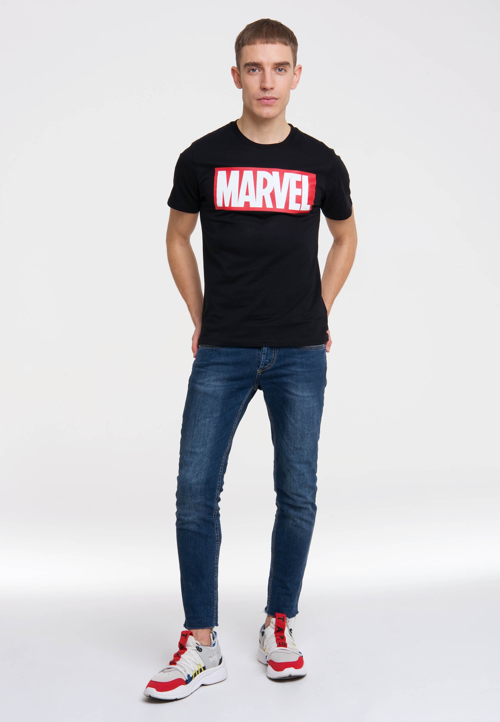 LOGOSHIRT T-Shirt "Marvel Logo", mit Marvel Logo-Frontdruck günstig online kaufen