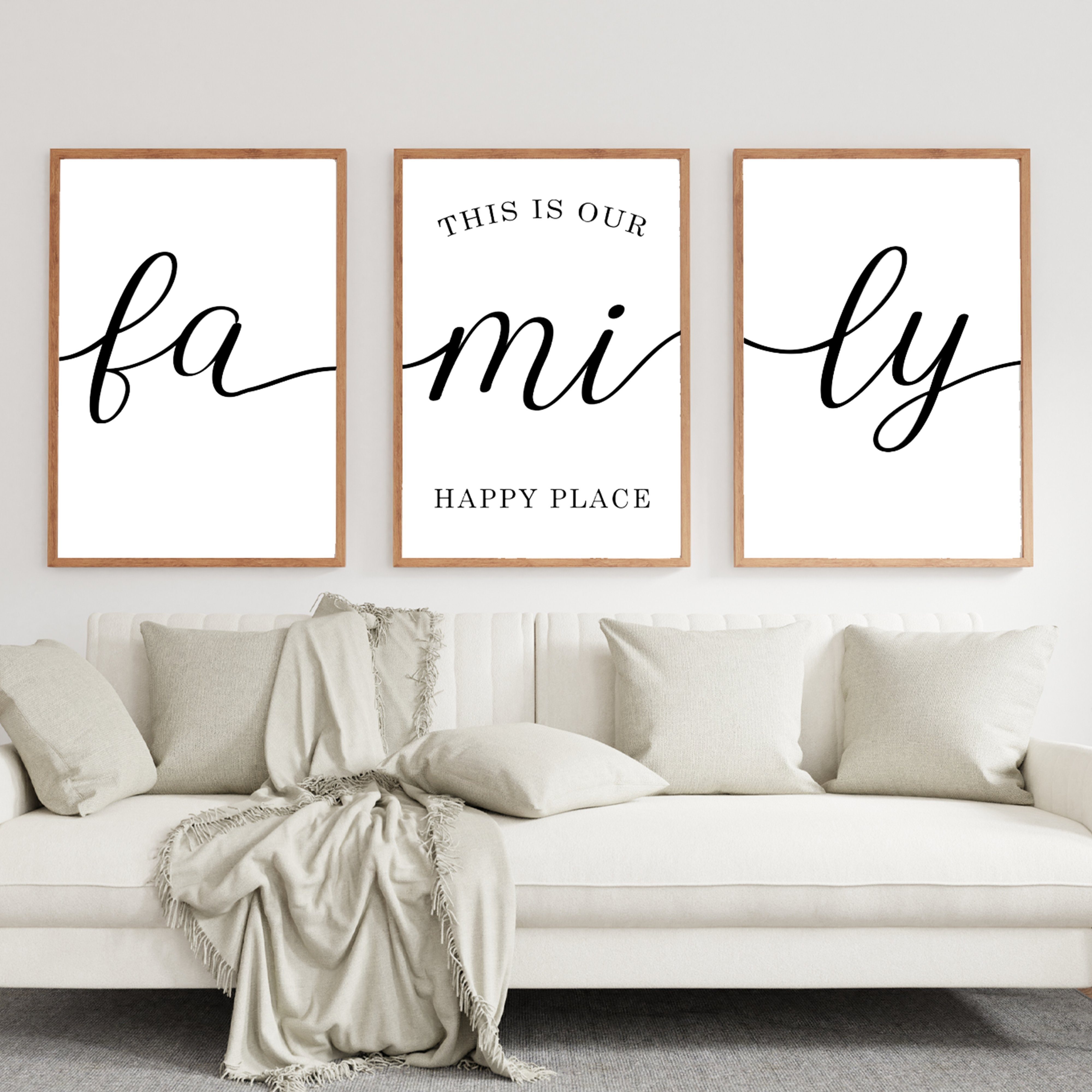 Tigerlino Poster 3er Set Familienposter Wandbilder günstig online kaufen