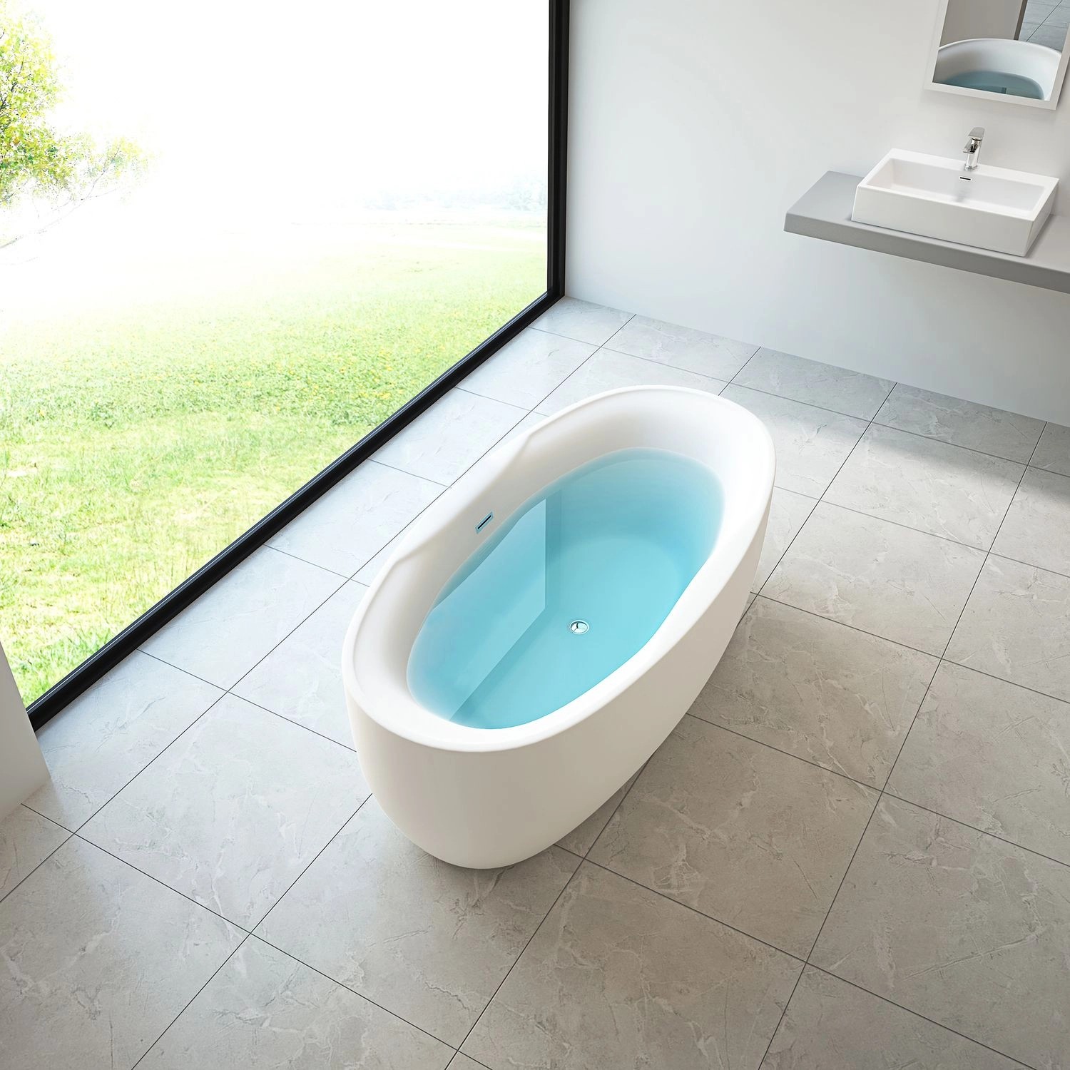 Tronitechnik Freistehende Badewanne Dokos Masse Ca 180 X 100 X 60Cm Wanne - günstig online kaufen