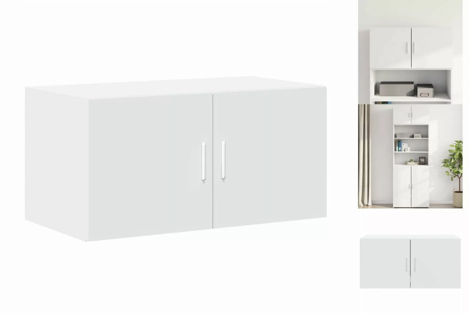 vidaXL Mehrzweckschrank Mehrzweckschrank Wandschrank Weiß 80x42,5x40 cm Hol günstig online kaufen