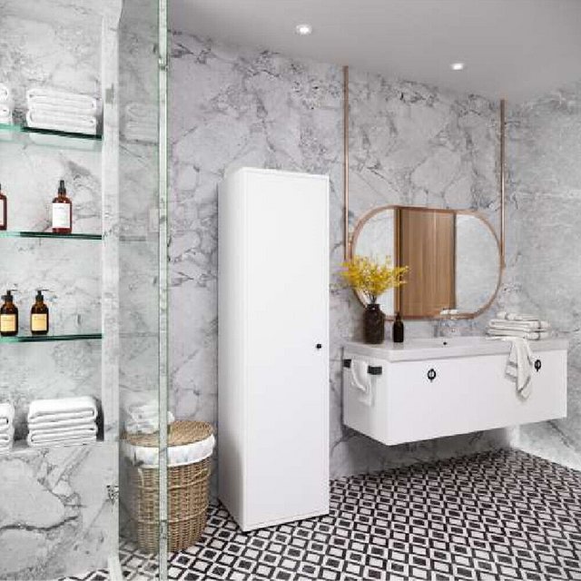 JVmoebel Badezimmerspiegelschrank Badezimmer Badschrank Modern Design Mit R günstig online kaufen