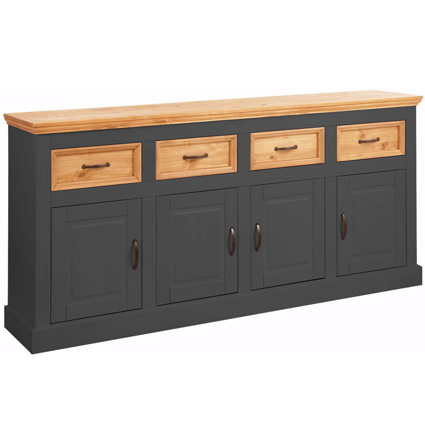 Home affaire Sideboard "Selma", Kommode mit 4 Türen und 4 Schubkästen. Brei günstig online kaufen
