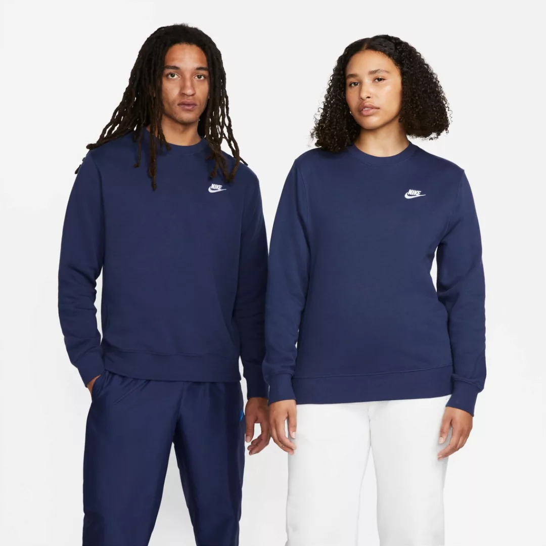 Nike Sportswear Club Crew Sweatshirt S Dark Grey Heather / White günstig online kaufen