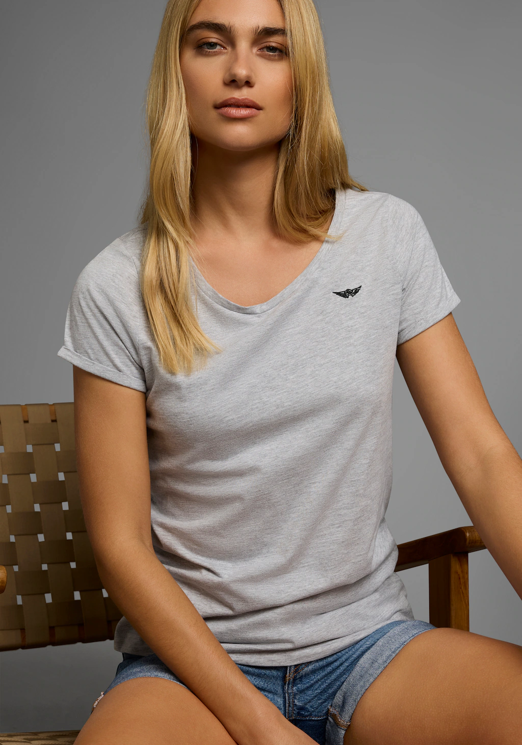 Arizona T-Shirt, Kurzarm, figurbetont, Basic-Stil, aus Baumwollmischung günstig online kaufen