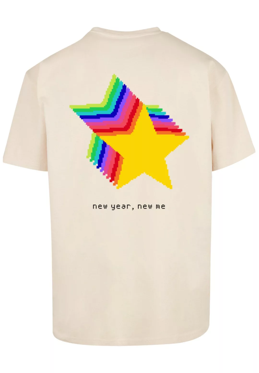 F4NT4STIC T-Shirt "Silvester Happy New Year Pixel Kleeblatt" günstig online kaufen