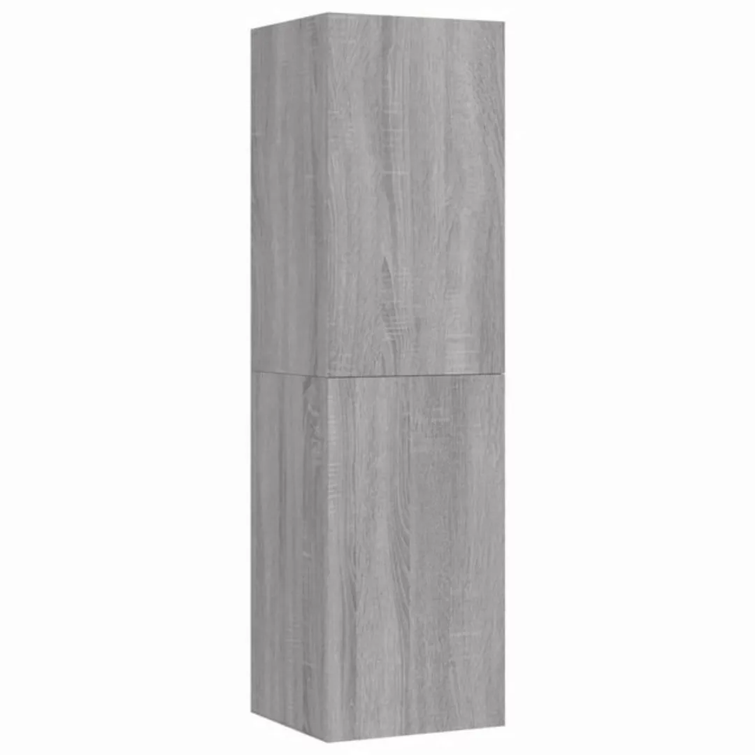 furnicato TV-Schrank TV-Wandschrank Grau Sonoma 30,5x30x110 cm günstig online kaufen