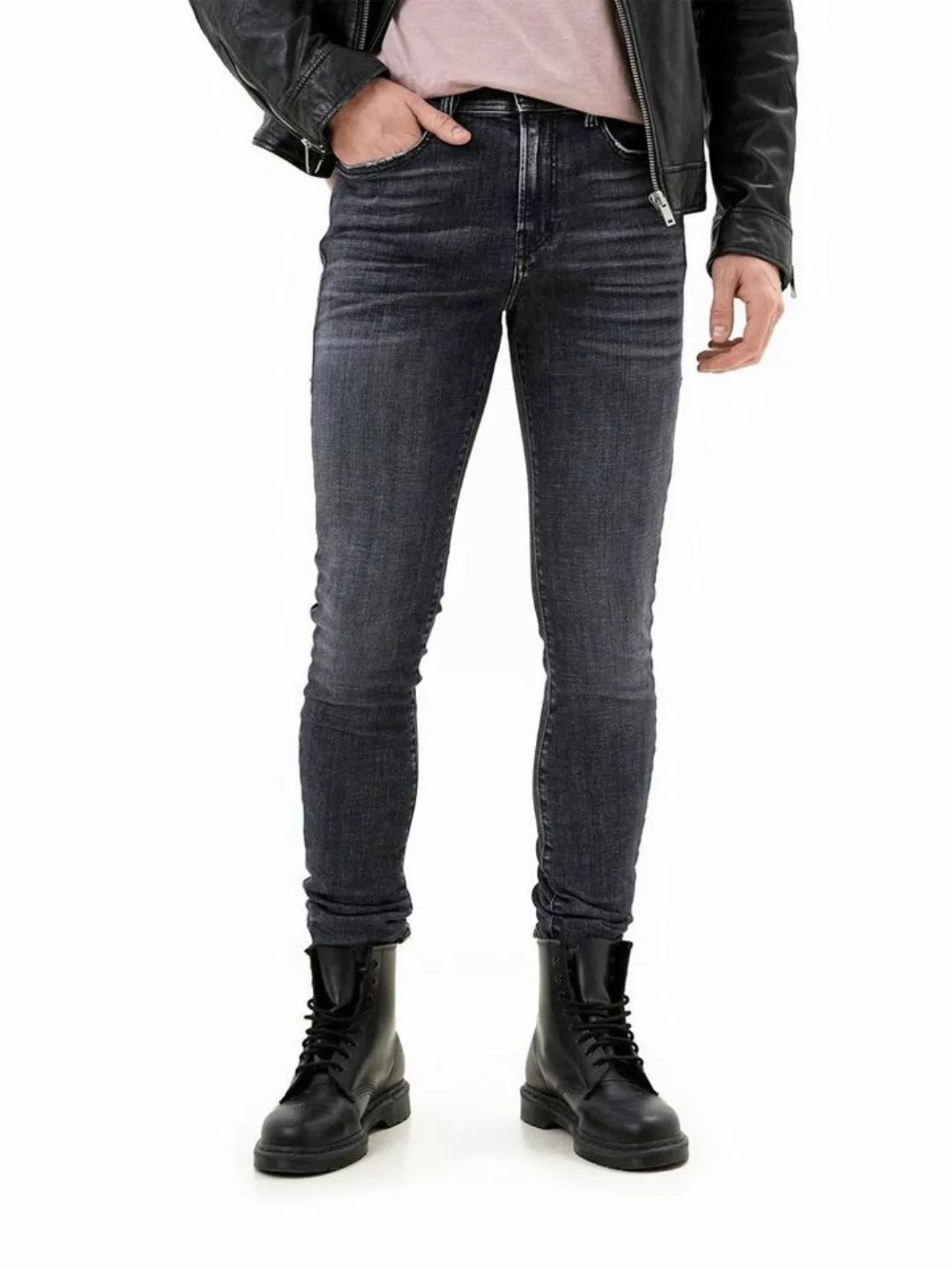 Diesel Skinny-fit-Jeans High Waist Super Stretch Hose Dunkelgrau - '1983' günstig online kaufen